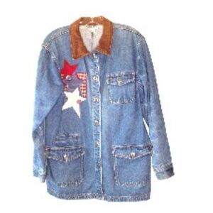 Vintage Haik's Denim Jean Jacket in Blue Medium